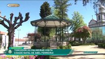 Torcedor palmeirense visita terra natal de Abel Ferreira em Portugal