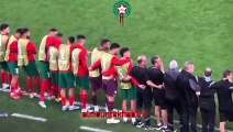 شاهد كيف تفاعل لقجع و موتسيبي مع ضربات الحزاء و فوز المغرب على إسبانيا