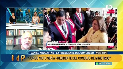 Daniel Abugattás tras revelar que Jorge Nieto sería el nuevo premier: "me fui de boca"