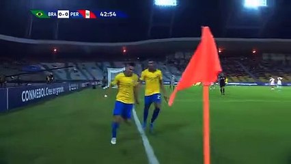 Veja o gol da vitória do  Brasil sobre o Peru pelo Pré-Olímpico