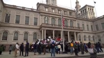 New York'ta aktivistler belediye başkanının yeni ruh sağlığı politikasını protesto etti