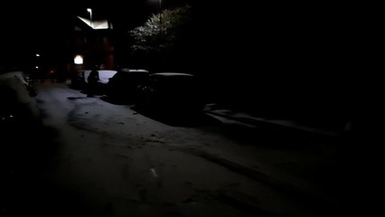 Sheffield's first snowball fight