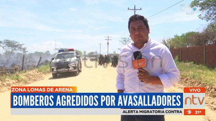 La policía llega a previos privados atrás de la refinería  para evitar mas enfrentamientos