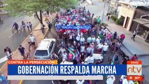 La gobernación respalda marcha contra la persecución de lideres