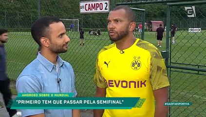 Amoroso destaca qualidade de Luxemburgo como treinador