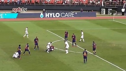 Legends Cup Dagoberto abriu o placar para o São Paulo contra o Barça