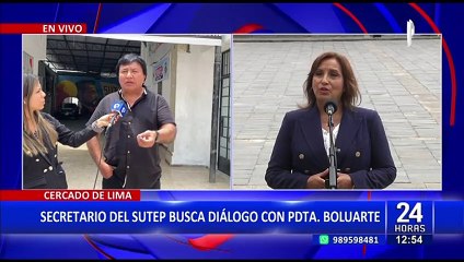 Sutep solicita entablar diálogo con presidenta Dina Boluarte