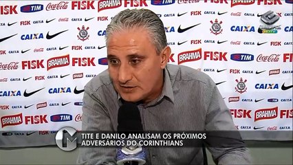 Tite e Danilo analisam duelos com Boca e Ponte Preta