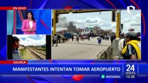 Juliaca: manifestantes intentan tomar aeropuerto pero son detenidos por PNP