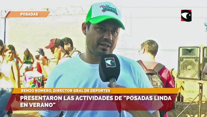 Presentaron las actividades de Posadas Linda en Verano