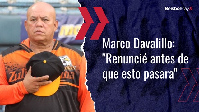 Marco Davalillo: Renuncié antes de que esto pasara