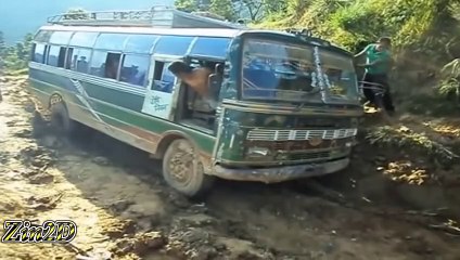 The Most Dangerous Roads In The World That Any Driver Dare Not To Drive, Bus & Truck Operator Skills