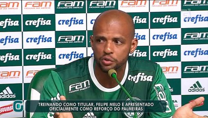 Felipe Melo dá show em sua apresentação no Palmeiras