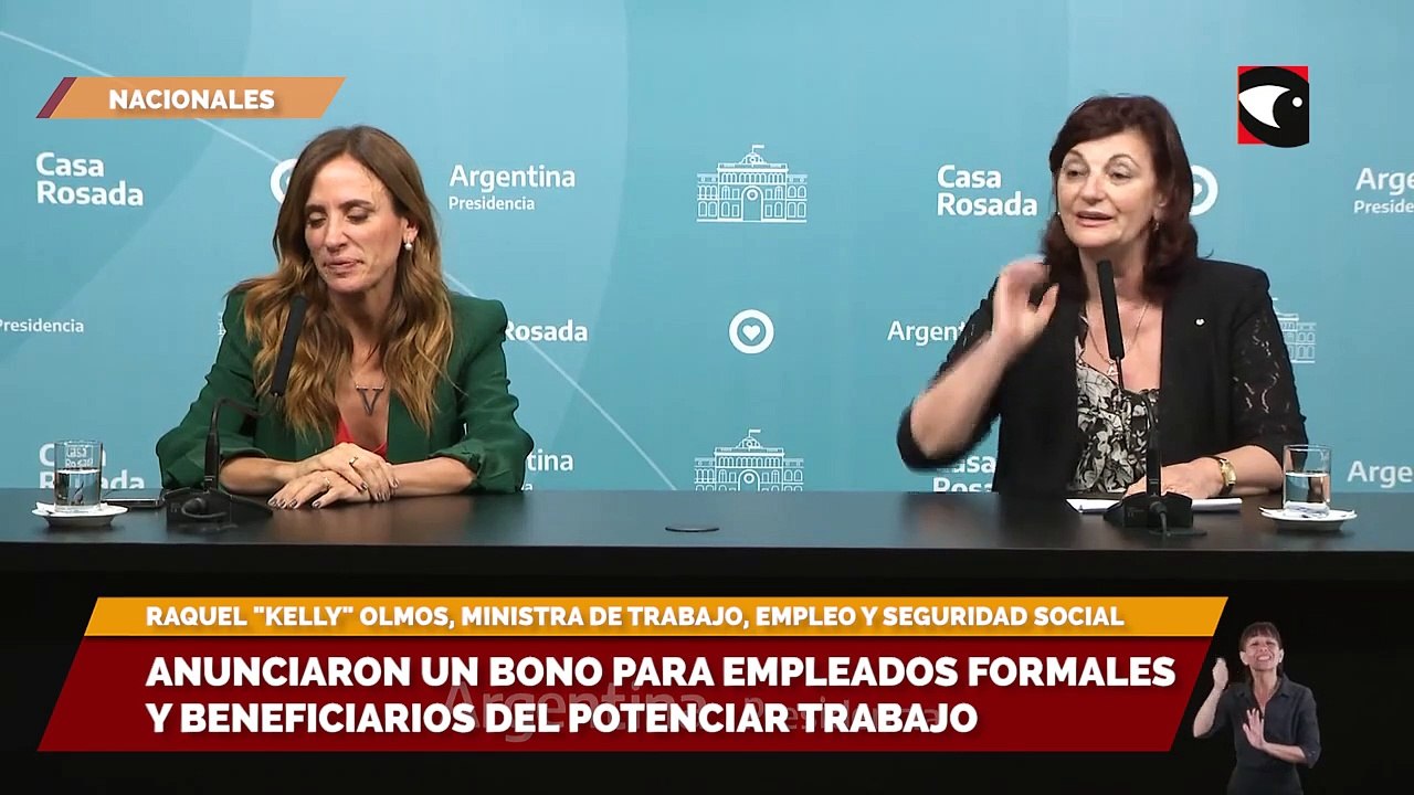 Anunciaron un bono para empleados formales y beneficiarios del Potenciar Trabajo