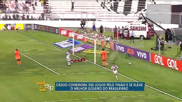 Cássio comemora 200 jogos pelo Timão e se elege o melhor goleiro do Brasileirão