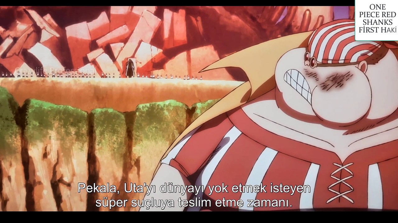 One Piece Red Shanks First haki attack #onepiecered #shanks