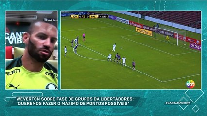 Goleiro Weverton projeta confronto com Defensa y Justicia pela Libertadores