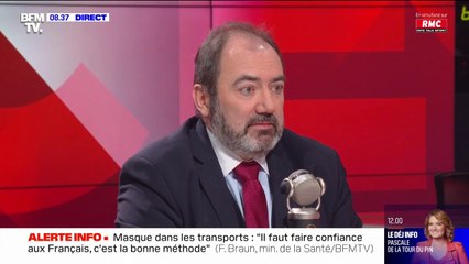 François Braun: "Nous sommes dans une remontée de la contamination liée à un nouveau variant"
