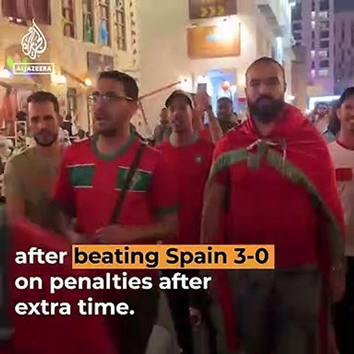 Wild celebrations as Morocco makes World Cup quarter-finals _ Al Jazeera Newsfeed
