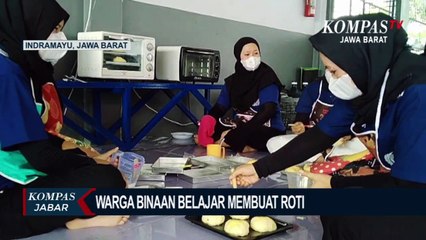 Antusiasme Warga Binaan di Indramayu Praktik Membuat Roti
