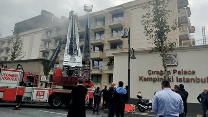 Çırağan Sarayı'nın otel bölümünde yangın çıktı
