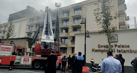 Çırağan Sarayı'nda yangın çıktı