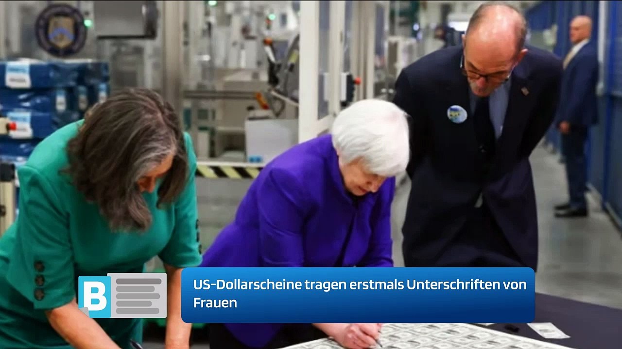 US-Dollarscheine tragen erstmals Unterschriften von Frauen