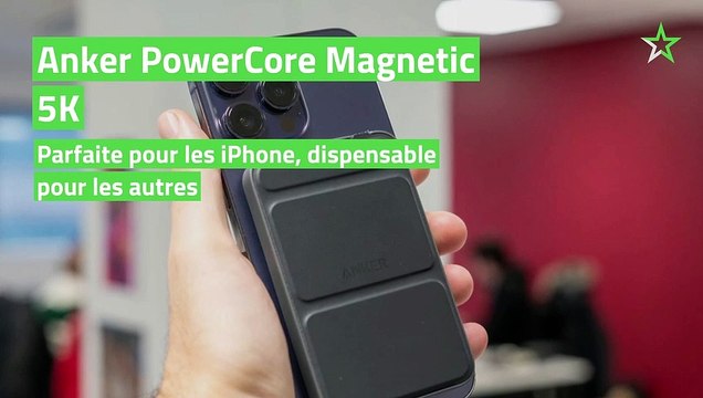 Test Anker PowerCore Magnetic 5K : parfaite pour les iPhone, dispensable pour les autres