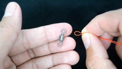 Use this knot for easy and strong swivel ties!