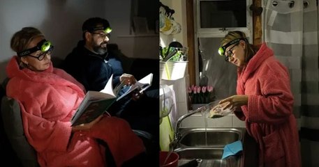 Pour faire des économies, il oblige sa famille à porter des lampes frontales et n'allume le chauffage qu'une fois par semaine