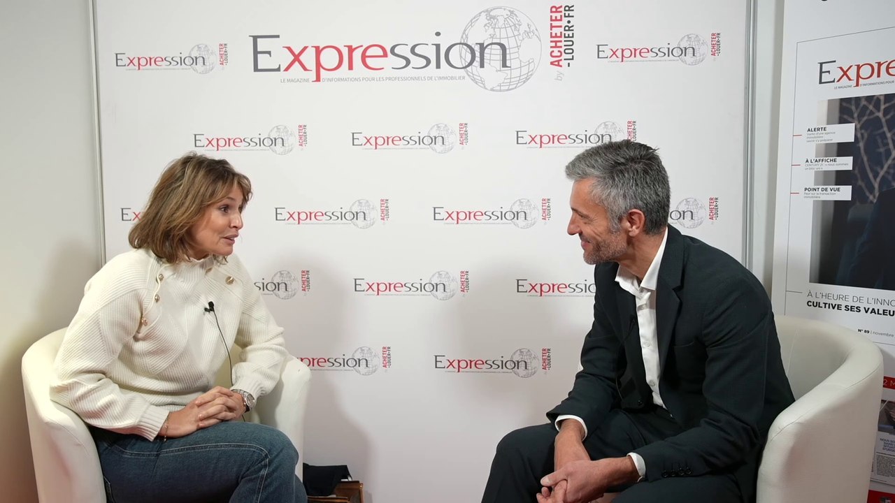 Salon FNAIM 2022 - Interview de Thibault Guillaume Co-fondateur et Président de VITRINE MEDIA réalisée par Stéphanie de Muru