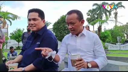 Erick Thohir dan Bahlil Adu Prediksi Hasil Piala Dunia 2022