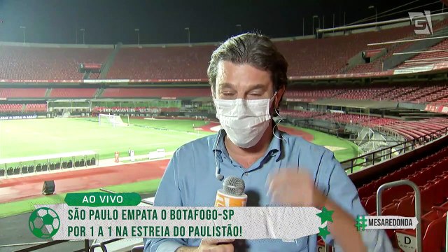 Veja os gols do empate do São Paulo com o Botafogo