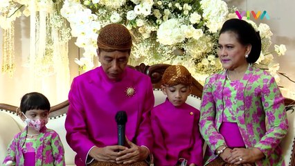 Mata Merah Jokowi Tahan Tangis di Momen Sungkeman Kaesang