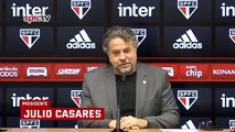 Julio Casares comenta sobre chegada de Hernán Crespo; veja o vídeo