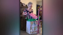 Grandmother Surprised With Memory Pillow Of Late WWII Vet Husband