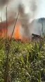 Confira imagens do avião do Palmas pegando fogo