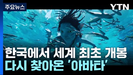 '아바타:물의 길' 14일 세계 최초 개봉...캐머런 "최고의 경험 선사" / YTN