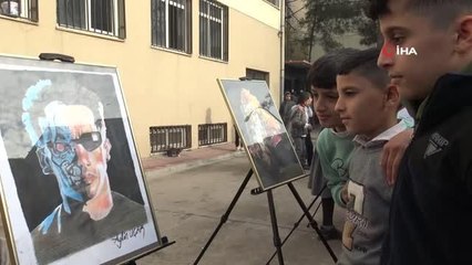 Şanlıurfa'da küçük ressamın sanatı sergileniyor