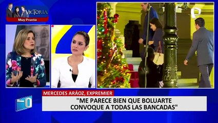 Mercedes Aráoz: "Mis buenos deseos son que Dina Boluarte llegue hasta el 2026"