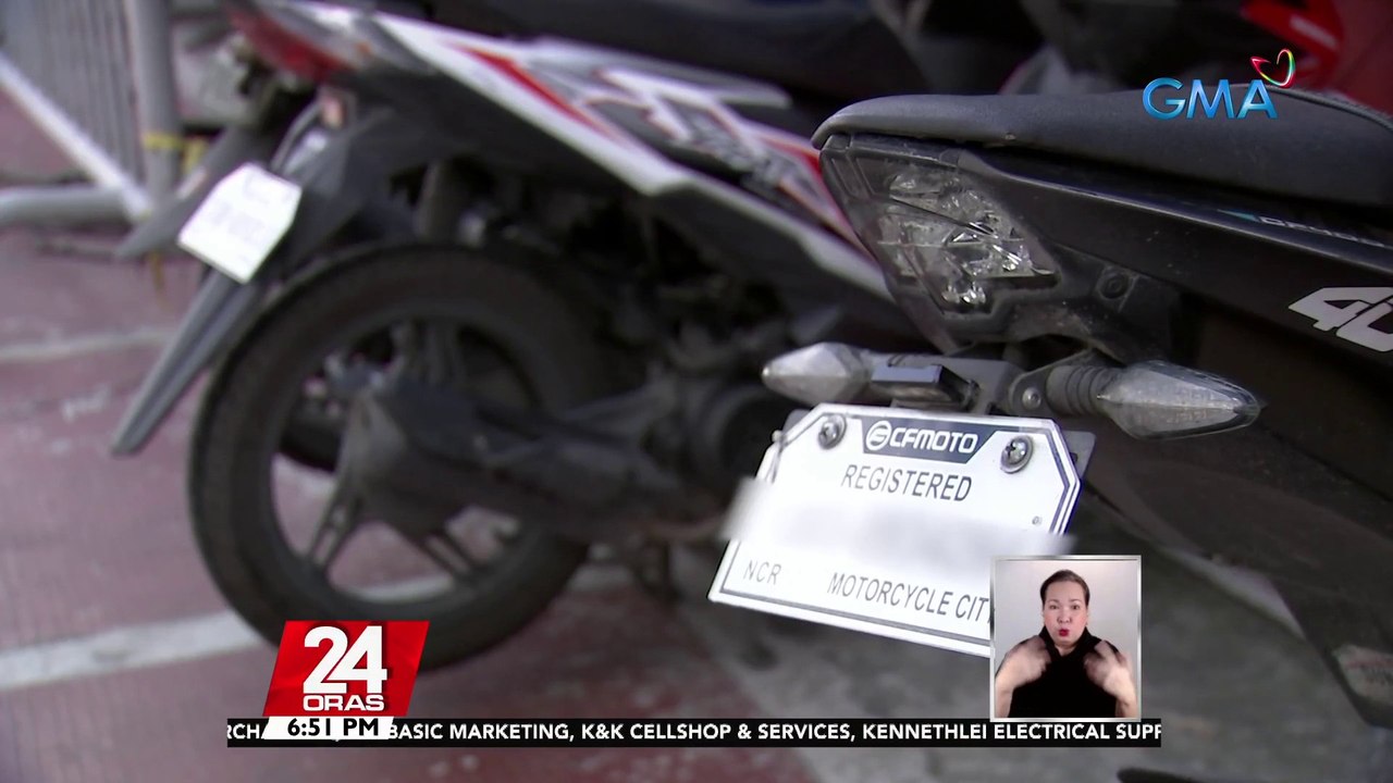 11M motorcycle plates, na 'di pa nare-release, dahil sa kulang na pondo, ayon sa LTO | 24 Oras