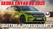 SKODA ENYAQ IV RS 2023: PROVA SU STRADA del SUV elettrico gemello della Coupé