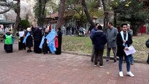 Çin'in Sincan Uygur Özerk Bölgesi politikaları Kars ve Ardahan'da protesto edildi