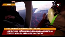 (reuters) Las últimas imágenes del Mauna Loa muestran como el volcán arroja gas y cenizas
