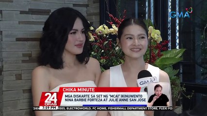 Mga diskarte sa set ng "MCAI" ikinuwento nina Barbie Forteza at Julie Anne San Jose | 24 Oras