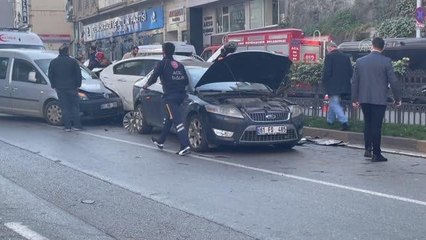 Trabzon'da zincirleme trafik kazasında 2 kişi yaralandı