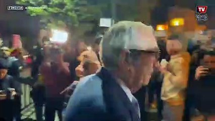 عبدالمنعم السعيد ومنير فخري وزكريا عزمي في عزاء «مفيد فوزي»