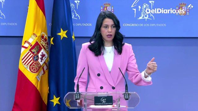 Arrimadas acusa a Pedro Sánchez de ser un “aprendiz de dictador” y de dar un “autogolpe de Estado” con sus reformas del Código Penal