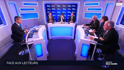 Gérald Darmanin face aux lecteurs du groupe Nice-Matin