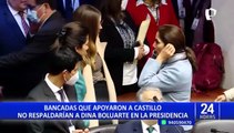 Bancadas que apoyaron a Pedro Castillo no respaldarían a Dina Boluarte en la presidencia